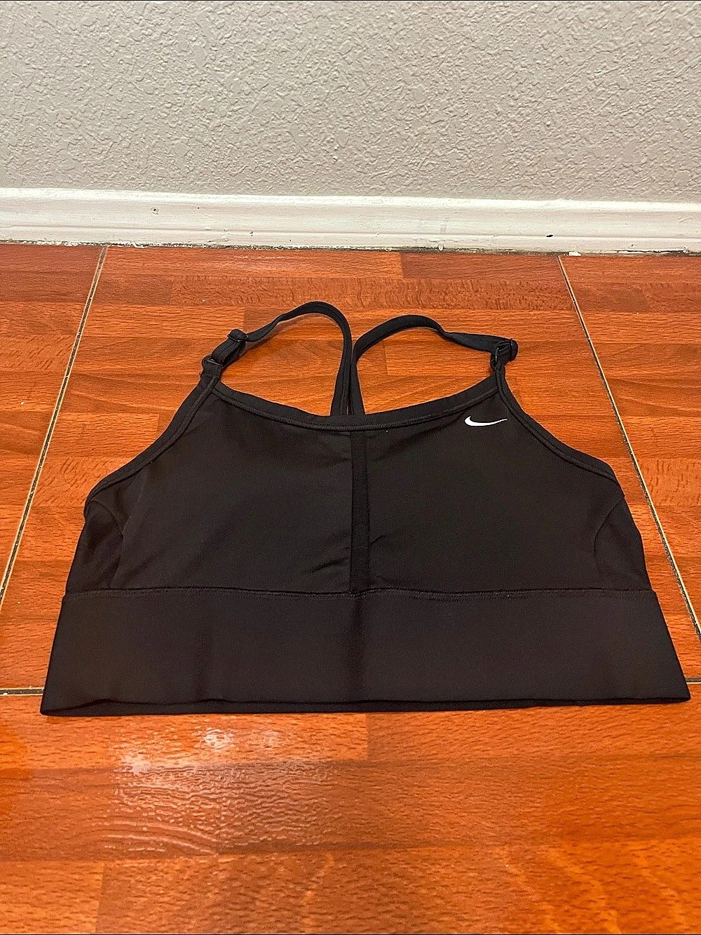Nike Dri-FIT Indy Light-Support Padded V-Neck Sports Bra Black Small